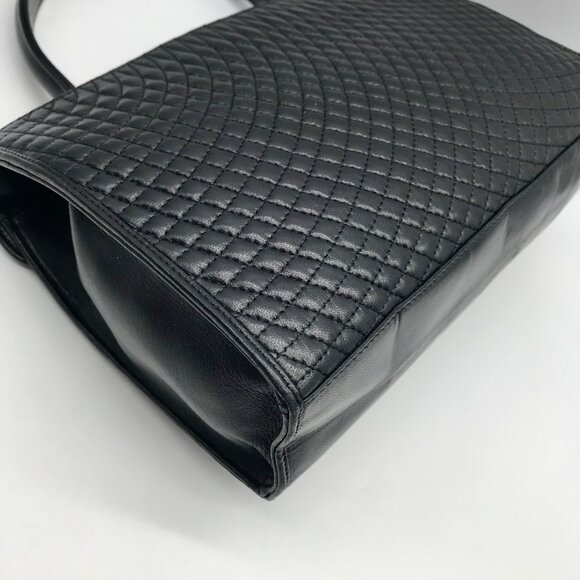 Bally Black Quilted Leather Top Handle Handbag - Picture 9 of 11